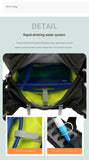 Black Lightweight 16L Outdoor Cycling & Hiking Backpack - Water-Repellent Nylon Daypack with V888-ELOSUNG27730