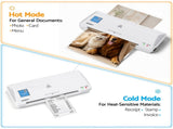 Devanti A4 Laminator Machine, Hot & Cold Thermal Fast Lamination Anti-Jam Laminator for Office LAMI-OL281-A4-WH
