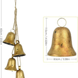 Decorative Bells, Christmas Decor Bells, Huangma Hanging Rope Metal Decorative Bull Bell, Classic V1192-AZ-W-2817