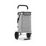 CARLA HOME Foldable Shopping Trolley, Aluminium Cart, 45L, Waterproof, Grey V178-36574