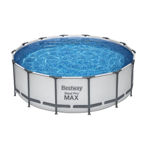 Bestway Swimming Pool 427x427x122cm Steel Frame Above Ground Pools Round Filter Pump Ladder BW-POOL-R-427-5612Y