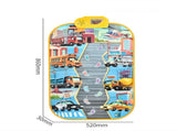 2-Pack Kids Multifunctional Electronic Dance Mat - Dinosaur & Transport Theme Play Mat with V888-ELOSUNG39966