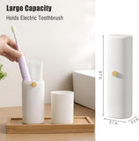 Tutuviw Large Ventilated Toothbrush Travel Holder,Portable Travel Toothbrush Case with Twist V1189-WXFWAL-20260319-00338