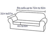 Stretch Sofa Cover for 3 Seats - Coffee Slipcover V1263-JX-3555