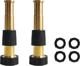 Brass Garden Hose Splitter 5" Jet Sweeper Garden Hose Nozzle V1258-DP02-C-190