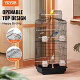 Bird Flight Cage 39 in Hanging Metal Parakeet Cage for Cockatiels Parrot V952-ZMSDXNLL18W1NRKCNV0