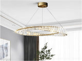 Modern Crystal Flushmount Chandeliers, Remote Control V178-24051