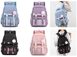 Girls School Student School Bag Outdoor - Youth School Bag - - Pink - Luxury V1188-MS101-02398-1