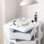 Artiss Storage Trolley Cart Bedside Table 5 Tier White AI-PP-TROLLEY-L-WH