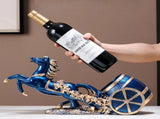 golden Freestanding Luxury Wine Rack, Stable Partitioned Storage, Hand-Carved "Success at First V1232-MDCGJJ001