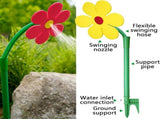 Sprinkler Crazy Dancing Flower Waters Funny 360&deg Rotating Sun Flower Dancing Daisy Lawn V1366-AZ2-W-11379