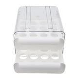 Egg Drawer Double Layer Transparent 32 Lattice Large Capacity Egg Storage Box for Refrigerator White V1294-YM0716-3118220147113
