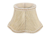 Set of 6 Chandelier Shades,ONLY for Candle Bulbs,Clip-on Fitter Lamp Shades V1369-AZ3-W-08904