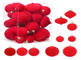 35Pcs Velvet Ball Decorative Hanging Ornament Festival Tree Ball Holiday Decoration Set Tree Pendant V1294-YM0901-240925FB01-3
