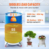 2PCS 250 L Heavy Duty Drum Dolly, 454 kg Load Capacity, Barrel Dolly Cart Drum Caddy, Non Tipping V952-DZTCJ55100042N9RAV0