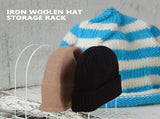 Iron Hat Display Stand Rack for Home Use, Table Storage Organizer, 1 Set V1366-AZ2-W-19615