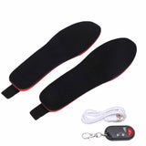 Heated Insoles DIY Cuttable Smart Remote Control USB Rechargeable Electric Heating Insoles for Men V1294-YM3113220238312-0421