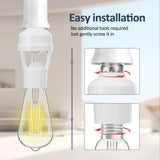 4 Pcs Motion Sensor Light Socket Smart Screw in Light Bulb Outlet Easy to Install for Basement V1192-AZ-W-21684