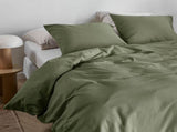 Bedding House Summer Green Seersucker Cotton Quilt Cover Set Queen V442-HIN-QUILTCS-SUMMERSEERSUCKER-GREEN-QS