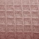 Cotton Waffle Blanket Dusty Pink King V442-ATX-BLANKET-WAFFLE-DUSTYPINK-KI