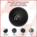 10kg Tyre Thread Slam Ball Dead Ball Medicine Ball for Gym Fitness V63-821821