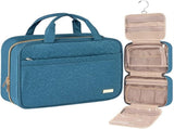 Light Blue Large Capacity Hanging Toiletry Bag for Women - Checked Pattern V888-ELOSUNG39468