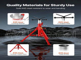 V Head Pipe Stand 0.32 - 30.48 cm Capacity, Adjustable Height 610mm-1067mm, Pipe Jack Stands 1134kg V952-GJ1107BGJ-VX00001V0