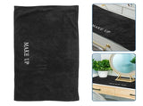 Soft Black Vanity Mat Non- Desk Protector Stain-Resistant for Home and Office Use V1370-AZ4-20608