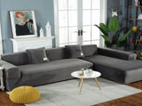 Cover of Corner Sofa with Armrests of Sofa Sofa of Protection Expandable in Shape of L Blue, Lake V1237-MS-626-222