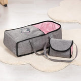 City Star Doll's Pram Bag, Denim Grey and Blue V178-22261