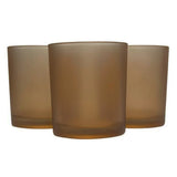 20 Pack Brown Frosted Glass Votive Tealight Candle Holders House Party Centerpiece Xmas Wedding V382-BROWNFHX20