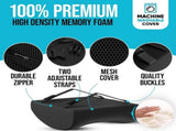 Ergonomic Memory Foam Seat Cushion & Lumbar Support Set - Soft Crystal Velvet Orthopedic Relief V888-ELOSUNG49657
