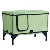 VEVOR Elevated Heated Cat House, Cuboid Kitty Shelter with Adjustable Temperature and Timer, 900D V952-ZFTSBYMBHSNJMM05RV3