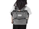 Backpack Multifunctional Foldable Large Capacity Baby Diaper Storage Bag for TravelLight Grey V1294-YM0523-3117210159812