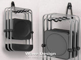 pieces - Heavy Duty Garage Hooks - Wave Long Hooks - Wall-Mounted Storage Rack - Electrical and V1188-MS101-03301-1