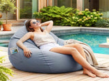 Artiss Outdoor Bean Bag Chair Cover Splash-Proof Beanbag Sofacover for Adults Teens Kids BD-COVER-CH-S-GR