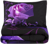 Rose Golden Hour Comforter Set Aesthetic 3Piece Bedroom Mood V745-MAB01055AJ3
