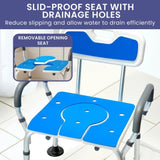 Orthonica Height-Adjustable Aluminium Commode Shower Chair with Armrests Backrest Armrests Soft SHC-MAS-ALU-17L