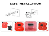 2.6-Gallon Storage Box with Lockable Bracket Durable Storage Container for Home, Garage & V1107-CS-UAZGGZ5