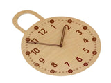 Wall Clock 10 Inch Round Silent Decorative Battery Operated Wooden Wall Clock for Kids Living V1294-YM0901-3115240042111
