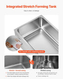 Commercial Food Warmer, 2-Pan Electric Steam Table, 1200W Professional Countertop Stainless Steel V952-SYSPBWQPTK21AMZ4ZV3