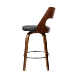 Artiss 4x Bar Stools Swivel Leather Chair 65cm BA-TW-8569-BKX4-AB