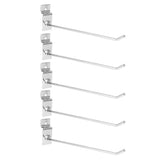 50Pcs Supermarket Shelf Hook Iron Strong Wear Resistant Flat Tip Peg Board Hook Slatwall Hanger V1294-YM0521-3114230037411