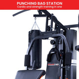 Powertrain Multi Station Home Gym 150lbs Weights Punching Bag HGM-930-JX