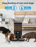 YES4PETS 6L Automatic Digital Pet Dog Cat Feeder Double Food Bowl Dispenser V278-PF-128D-FEEDER-6010-0014