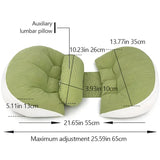 Maternity Belly & Back Support Pillow, Dual-Sided Support Fits Pregnancy Curves, Adjustable Design V1385-YFZ-ZM-002