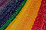 Mayan Legacy Single Size Cotton Mexican Hammock in Rainbow Colour V97-3M RAINBOW