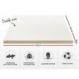 Giselle Bedding Memory Foam Mattress Topper 8cm Double MATTRESS-TOP-8-D
