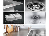 Cefito Kitchen Sink 86X44CM Stainless Steel Basin Double Bowl Silver SINK-8644-R010