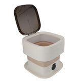 Mini Foldable Washer 60W 10L Capacity IPX4 Waterproof Portable Washing Machine for Dorm Travel V1294-YM0901-3113240009811
